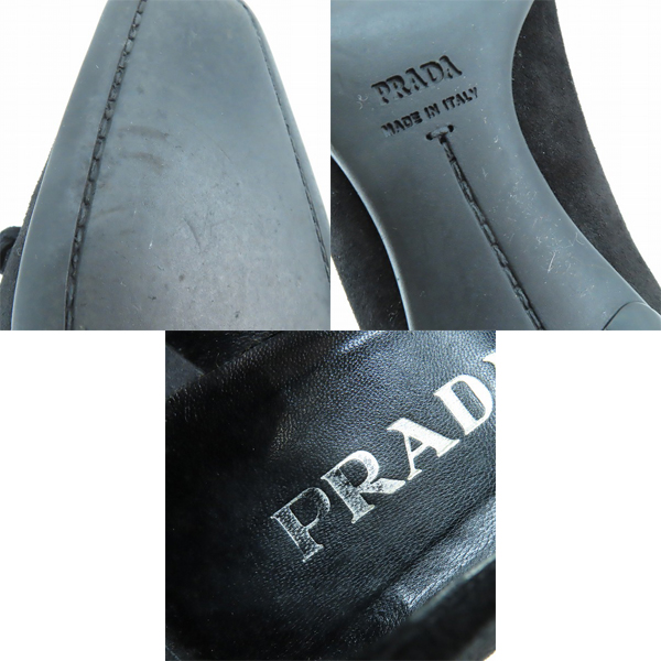 実際に弊社で買取させて頂いたPRADA/プラダ パンプス ブラック 36の画像 6枚目
