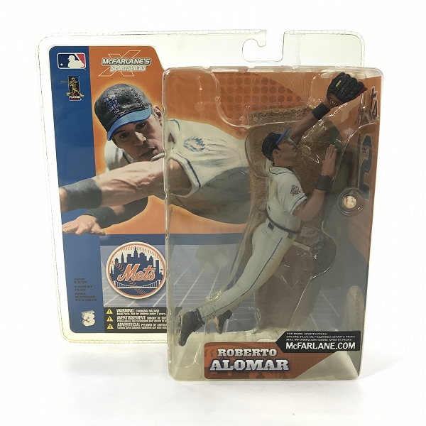 実際に弊社で買取させて頂いた【未開封】McFARLANE TOYS/マクファーレントイズ ニューヨーク・メッツ #12 ROBERTO ALOMAR フィギュア