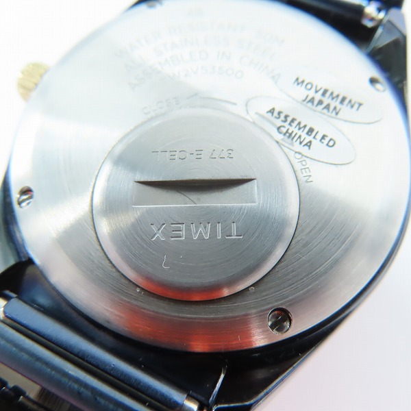 実際に弊社で買取させて頂いたTIMEX/タイメックス Q TIMEX クオーツ ステンレススチール TW2V53500【動作未確認】の画像 4枚目