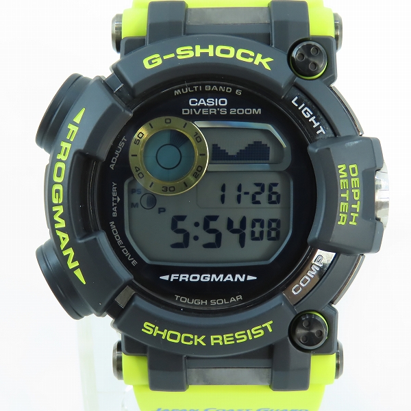 実際に弊社で買取させて頂いたG-SHOCK/Gショック FROGMAN/フロッグマン 海上保安制度創設70周年記念 タフソーラー GWF-D1000JCG-9JR