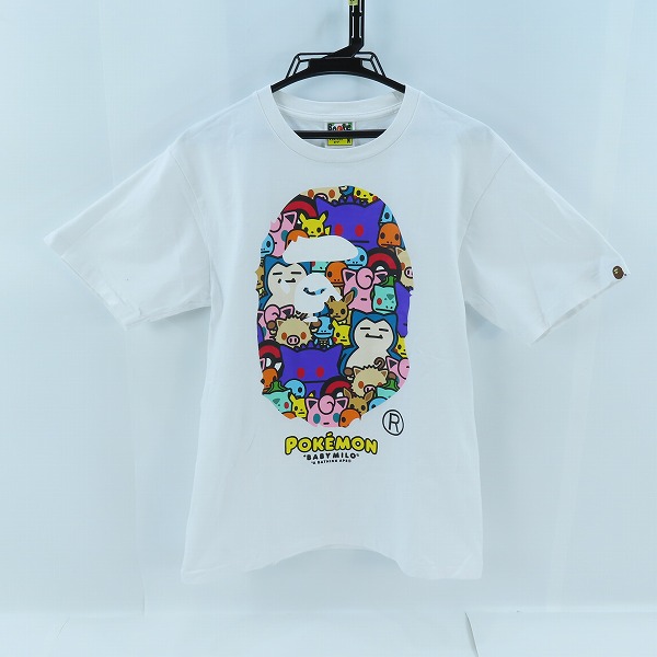 実際に弊社で買取させて頂いたA BATHING APE×Pokemon/アベイシングエイプ×ポケモン BABY MILO Tシャツ M
