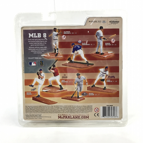 実際に弊社で買取させて頂いた【未開封】McFARLANE TOYS/マクファーレントイズ ロサンゼルス・ドジャース #27 KEVIN BROWN フィギュアの画像 2枚目