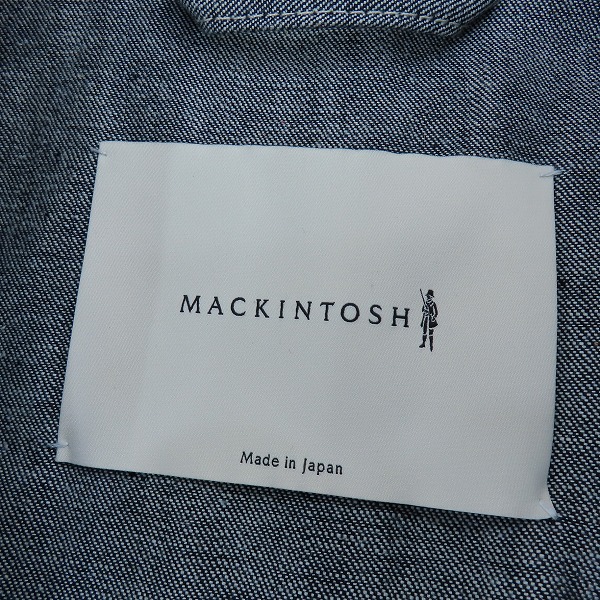 実際に弊社で買取させて頂いたMACKINTOSH/マッキントッシュ デニム ステンカラーコート D-MC001/40の画像 4枚目
