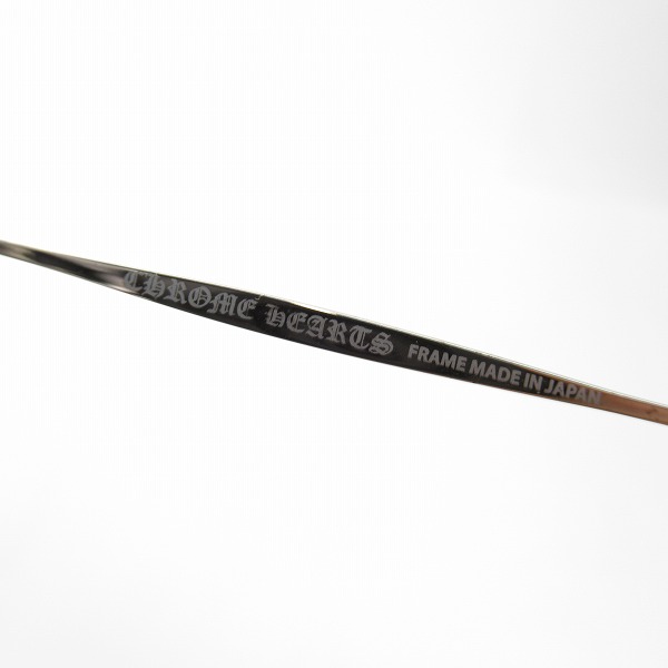 実際に弊社で買取させて頂いたCHROME HEARTS/クロムハーツ BONE PRONE I サングラス/アイウェア レザーケース付きの画像 3枚目