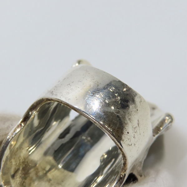 実際に弊社で買取させて頂いたCRAZY PIG DESIGNS/クレイジーピッグ PSYCHO S.O.B. SKULL RING サイコソブスカル リング/18.5-19.5号の画像 8枚目