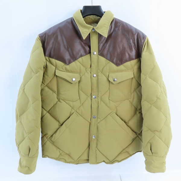 実際に弊社で買取させて頂いたSUGAR CANE/シュガーケーン レザーヨーク ウエスタン ダウンジャケット SC13926 /L