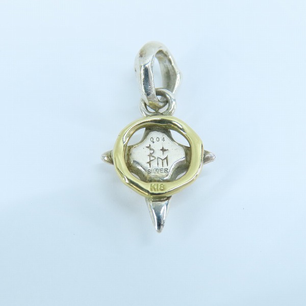 実際に弊社で買取させて頂いたBloody Mary/ブラッディマリー SILVER×K18×ダイヤモンドD0.04 クリスタルム ペンダント bmp272-sk-dの画像 2枚目