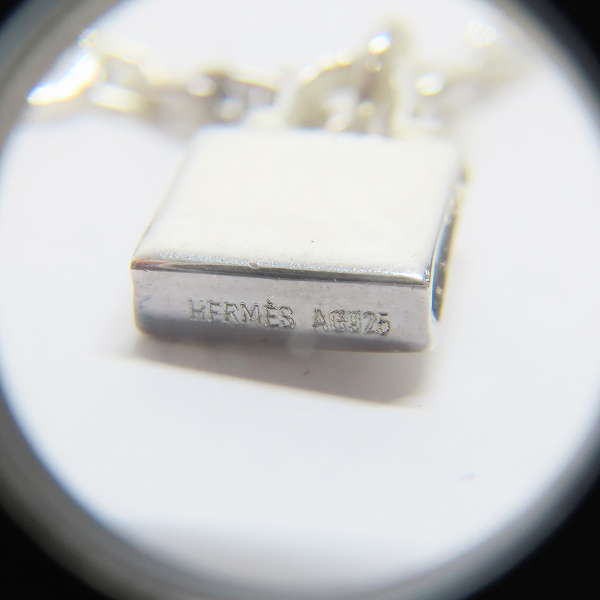 実際に弊社で買取させて頂いたHERMES/エルメス アミュレット ケリー ブレスレット ミニミニ シェーヌダンクルチェーン AG925の画像 6枚目