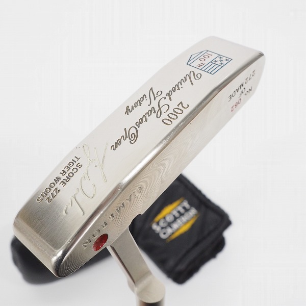 実際に弊社で買取させて頂いたScotty Cameron/スコッティキャメロン タイガー・ウッズ 2000 USオープン 272本限定パター 34.25インチ ヘッドカバー付