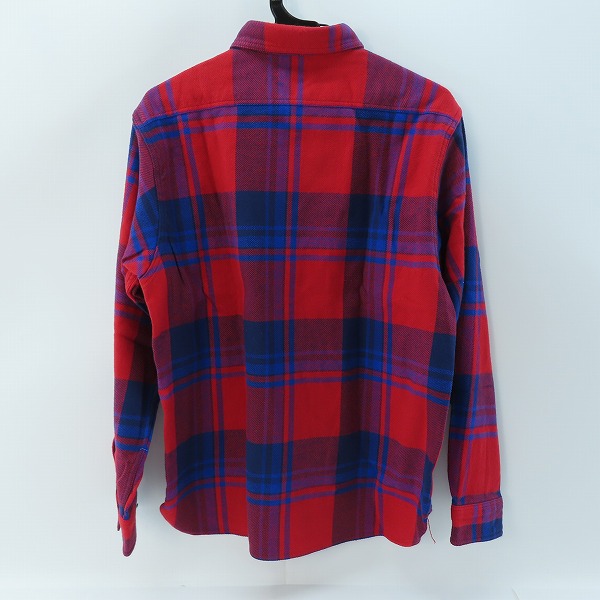 実際に弊社で買取させて頂いた【未使用】 SUGAR CANE/シュガーケーン TWILL CHECK WORK SHIRT/ツイルチェック ワークシャツ/ネルシャツ レッド SC28740/Lの画像 1枚目