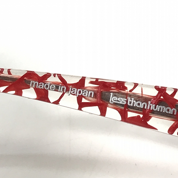実際に弊社で買取させて頂いたLess than human/レスザンヒューマン TENRAI メガネフレーム アイウェア 　の画像 6枚目