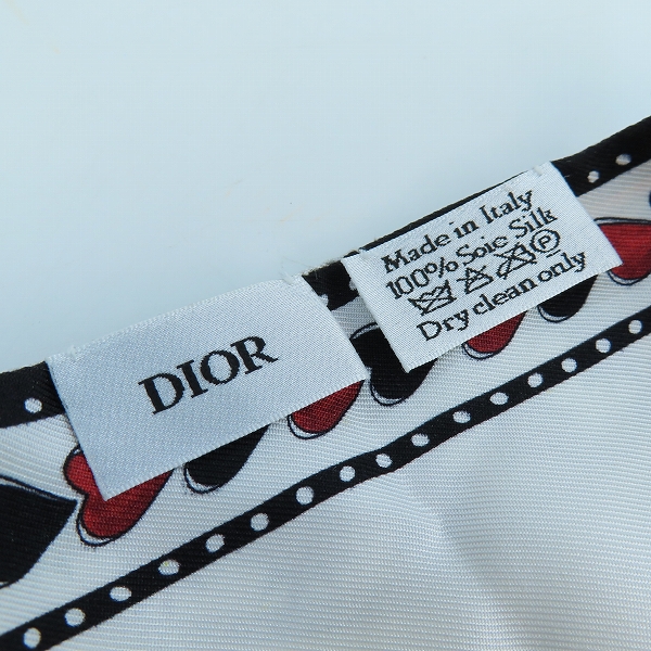実際に弊社で買取させて頂いたChristian Dior/クリスチャンディオール ハート ミッツァ/ストールの画像 2枚目