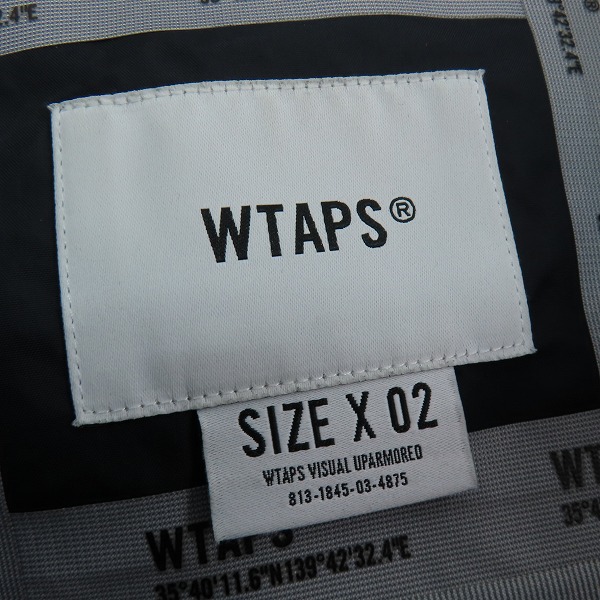 実際に弊社で買取させて頂いたWTAPS/ダブルタップス 22SS ナイロン タフタ 3レイヤー ジャケット 221BRDT-JKM02/2の画像 2枚目