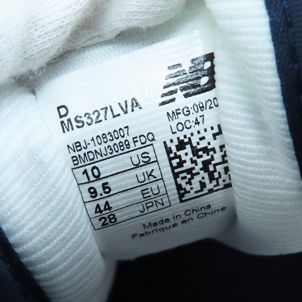 実際に弊社で買取させて頂いたLEVI'S×NEW BALANCE/リーバイス×ニューバランス ローカットスニーカー MS327LVA/28の画像 5枚目