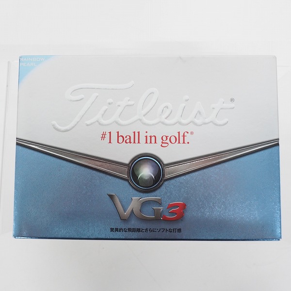 実際に弊社で買取させて頂いた【未使用/オウンネーム】Titleist/タイトリスト VG3 ＃1ball in golf ゴルフボール ホワイト 1ダース