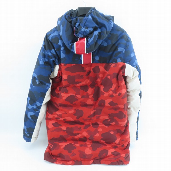実際に弊社で買取させて頂いたA BATHING APE × PARIS SAINT-GERMAIN/アベイシングエイプ ×パリサンジェルマン ダウンジャケット 001HJE701020X/Lの画像 1枚目