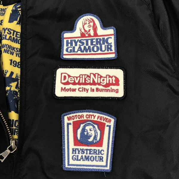 実際に弊社で買取させて頂いたHYSTERIC GLAMOUR/ヒステリックグラマー ワッペン装飾 レーシング ジャケット 0223AB06 L の画像 6枚目