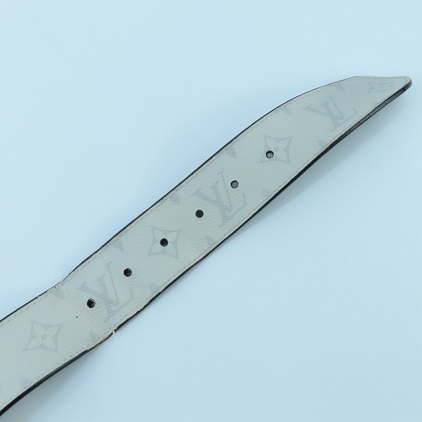 実際に弊社で買取させて頂いたLOUIS VUITTON  ルイヴィトン モノグラム サンチュール リヴェルソ Ｍ0003 レザーベルト ホワイト 110/44の画像 3枚目