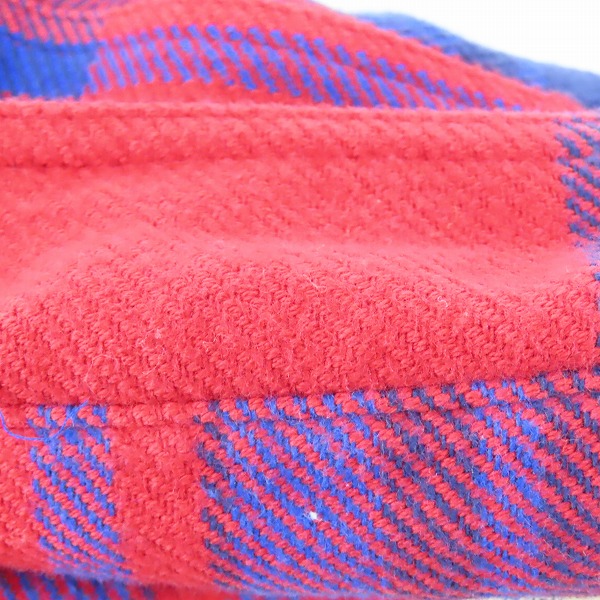 実際に弊社で買取させて頂いた【未使用】 SUGAR CANE/シュガーケーン TWILL CHECK WORK SHIRT/ツイルチェック ワークシャツ/ネルシャツ レッド SC28740/Mの画像 5枚目