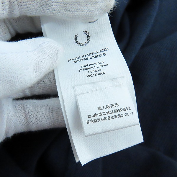 実際に弊社で買取させて頂いたFRED PERRY/フレッドペリー イングランド製 半袖ポロシャツ /40 の画像 5枚目