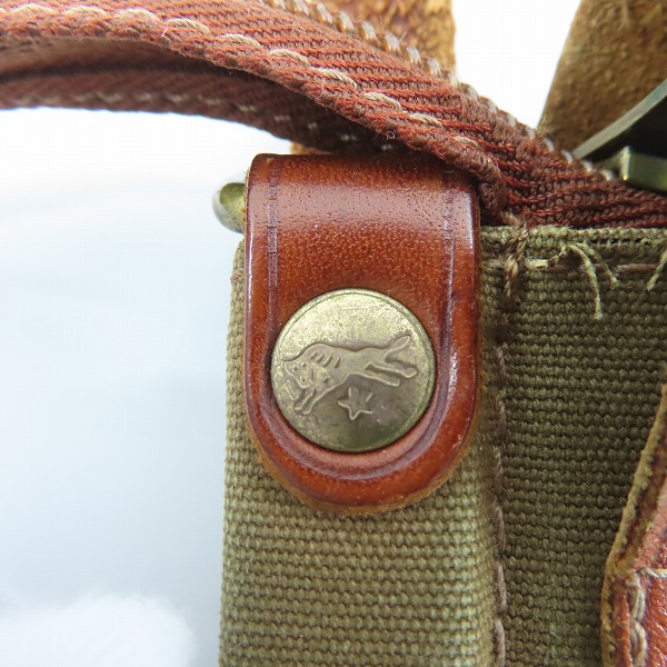 実際に弊社で買取させて頂いたIL BISONTE/イルビゾンテ レザー ショルダーバッグの画像 8枚目