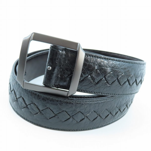 実際に弊社で買取させて頂いたBOTTEGA VENETA/ボッテガヴェネタ イントレチャート レザーベルト 95cm/38in