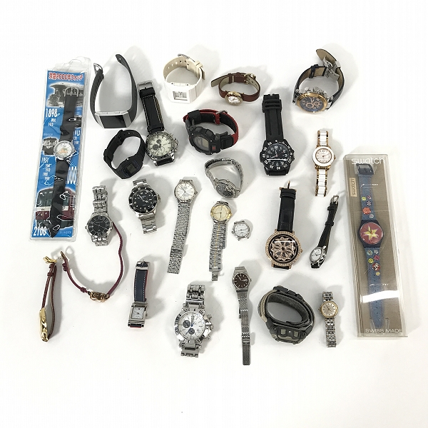 実際に弊社で買取させて頂いた【おまとめ/動作未確認】G-SHOCK/Gショック SWATCH/スウォッチ SEIKO/セイコー 他 腕時計