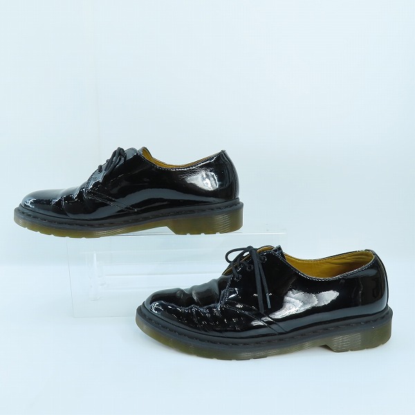 実際に弊社で買取させて頂いたDr.Martens×BEAMS/ドクターマーチン×ビームス PATENT LAMPER 3ホール 1461B 21713001/UK10の画像 3枚目