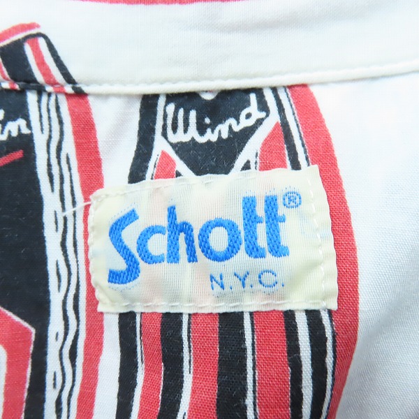 実際に弊社で買取させて頂いたSCHOTT/ショット アロハシャツ 3185020/Mの画像 2枚目