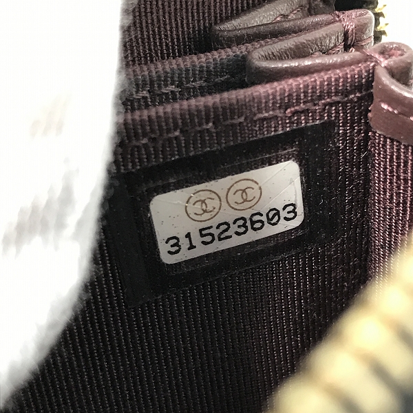 実際に弊社で買取させて頂いたCHANEL/シャネル マトラッセ キャビアスキン コインケースの画像 5枚目