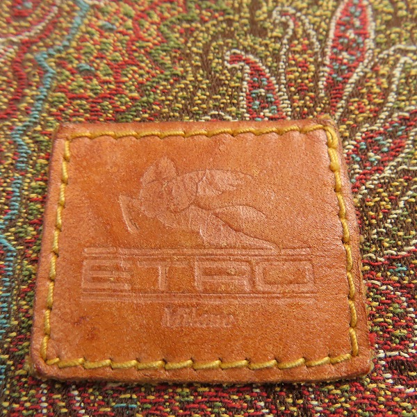 実際に弊社で買取させて頂いた【難有含む】ETRO/エトロ ペイズリー柄 ショルダーバッグ/ミニバッグ/巾着 3点セットの画像 4枚目