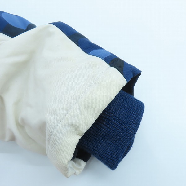 実際に弊社で買取させて頂いたA BATHING APE × PARIS SAINT-GERMAIN/アベイシングエイプ ×パリサンジェルマン ダウンジャケット 001HJE701020X/Lの画像 7枚目