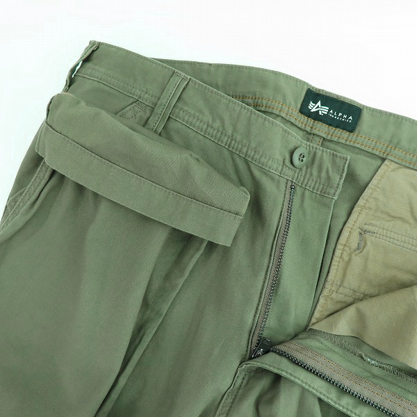 実際に弊社で買取させて頂いた【未使用】ALPHA INDUSTRIES/アルファ インダストリーズ  カーゴパンツ/ワークパンツ TB1016/XLの画像 2枚目