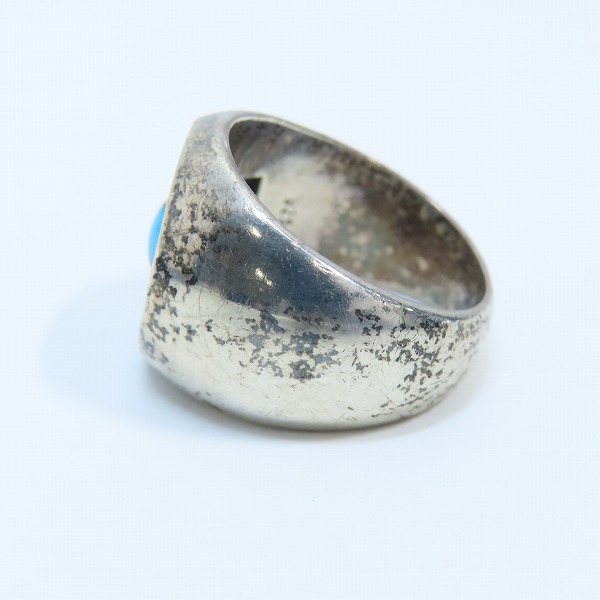 実際に弊社で買取させて頂いたLevi's/リーバイス ストーン付き シルバー ロゴリング 19号の画像 2枚目