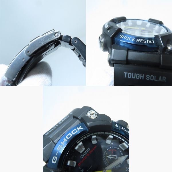 実際に弊社で買取させて頂いたG-SHOCK/Gショック FROGMAN/フロッグマン アナログ 電波ソーラー GWF-A1000C-1AJFの画像 7枚目