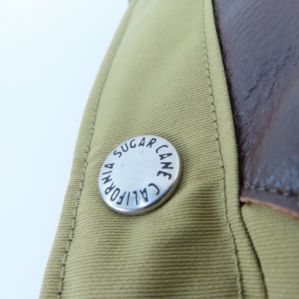 実際に弊社で買取させて頂いたSUGAR CANE/シュガーケーン レザーヨーク ウエスタン ダウンジャケット SC13926 /Lの画像 7枚目