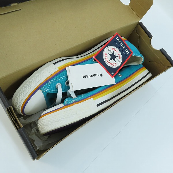 実際に弊社で買取させて頂いたCONVERSE/コンバース ALL STAR SURFIES OX ターコイズ 1B369/27の画像 8枚目