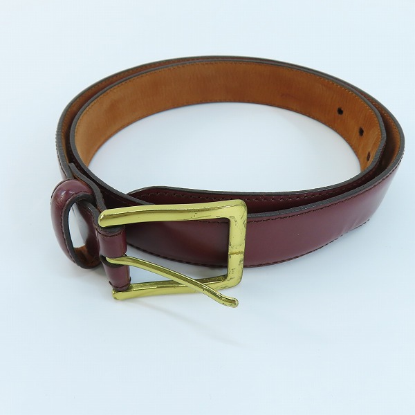 実際に弊社で買取させて頂いたCOLE HAAN/コールハーン レザーベルト ブラウン系 A09273/85/34