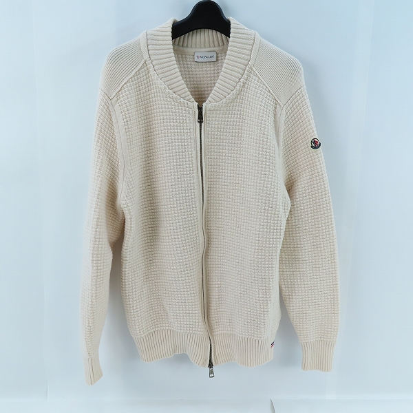 実際に弊社で買取させて頂いた【JPタグ】MONCLER/モンクレール MAGLIONE TRICOT CARDIGAN 羊毛 カーディガン E20919423400 XL