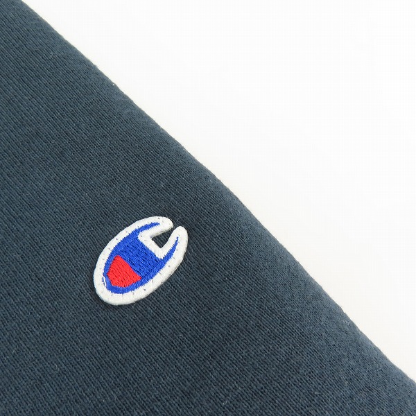 実際に弊社で買取させて頂いたChampion/チャンピオン UCLA REVERSE WEAVE sweat parka リバースウィーブ スウェット パーカー 赤単タグ 復刻 ネイビー Mの画像 7枚目