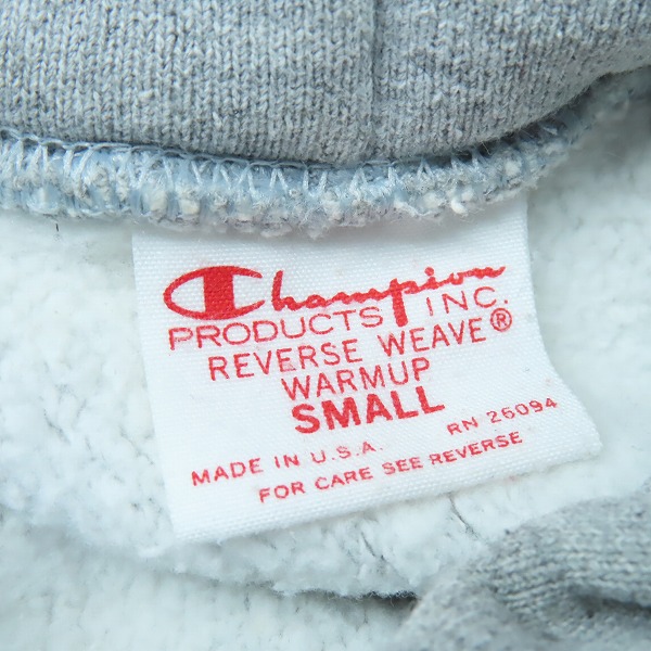 実際に弊社で買取させて頂いたChampion/チャンピオン REVERSE WEAVE/リバースウィーブ USAプリント 赤タグ プルオーバーパーカー/Sの画像 2枚目