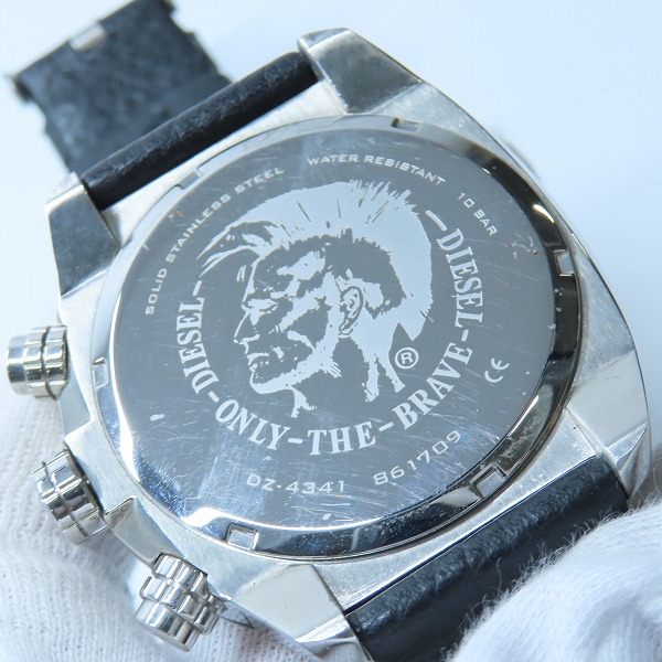 実際に弊社で買取させて頂いた DIESEL/ディーゼル 海外モデル メンズウォッチ/腕時計 DZ-4341【動作未確認】の画像 3枚目