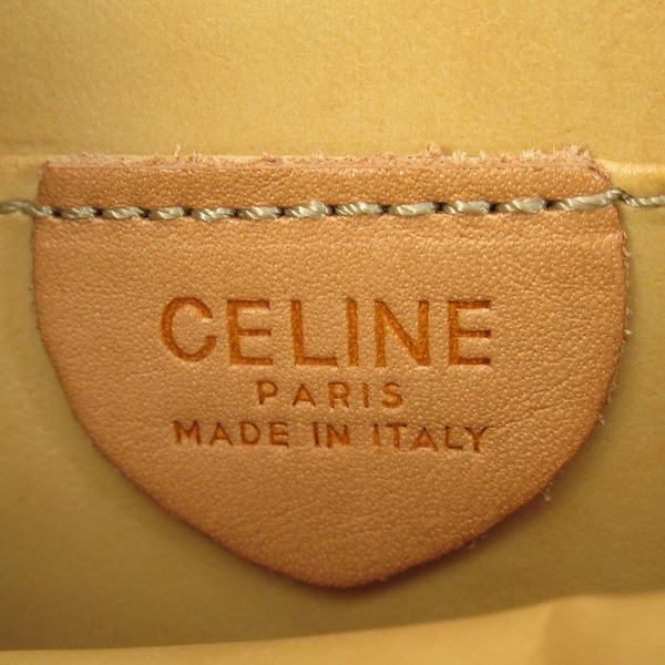 実際に弊社で買取させて頂いたCELINE/セリーヌ マカダム柄 ポシェット レザーショルダーバッグの画像 7枚目
