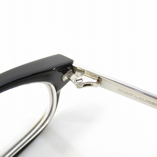 実際に弊社で買取させて頂いたSAINT LAURENT PARIS/サンローランパリ 度入り眼鏡/メガネフレーム/アイウェア  SL M85/J 001 の画像 7枚目