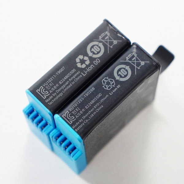 実際に弊社で買取させて頂いたGoPro/ゴープロ SPJB1B HERO 5/6/7/8 用 純正 バッテリー 2点セット 動作確認済みの画像 3枚目