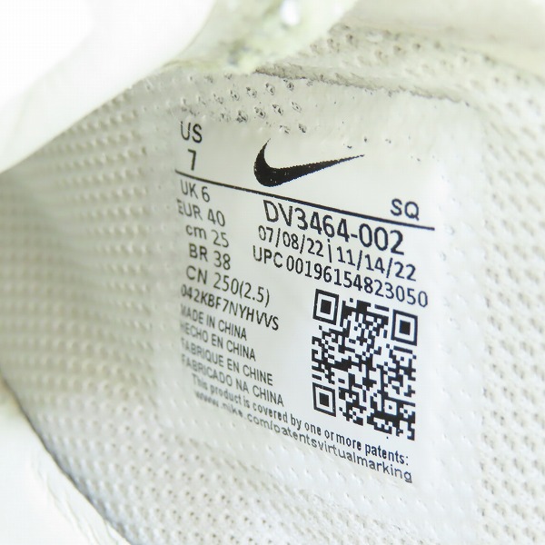 実際に弊社で買取させて頂いたNIKE×AMBUSH/ナイキ×アンブッシュ AIR FORCE 1 LOW SP エアフォース1 DV3464-002/25の画像 5枚目