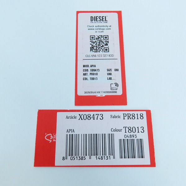 実際に弊社で買取させて頂いたDIESEL/ディーゼル APIA Dロゴ Lジップ カード/コイン/小銭入れ フラグメントケース PR818の画像 7枚目