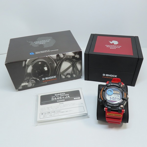 実際に弊社で買取させて頂いたG-SHOCK/Gショック FROGMAN/フロッグマン 南極調査ROVコラボ GWF-D1000ARR-1JRの画像 6枚目