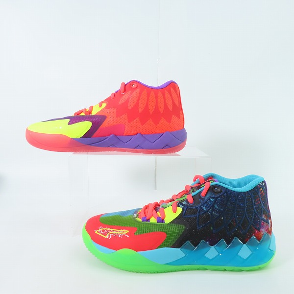 実際に弊社で買取させて頂いたPUMA/プーマ MB.01 Be You "Multi/Green Gecko"/MB.01 ビー ユー "マルチ/グリーン ゲッコー" 376813-01/27.5の画像 3枚目