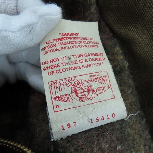 実際に弊社で買取させて頂いたCarhartt/カーハート ヴィンテージ ロング丈 カバーオールダックジャケット PB2366/XLの画像 4枚目